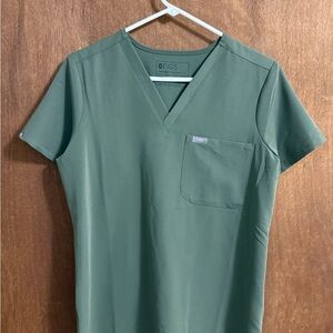 Figs Moss V-Neck Scrub Top